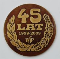 Medal z Okazji 45 lecia WSP awers (proj. Jadwiga Grzelak)